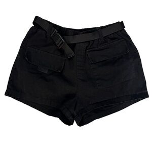 Black Primark Belted Cargo Shorts (2 for $25)